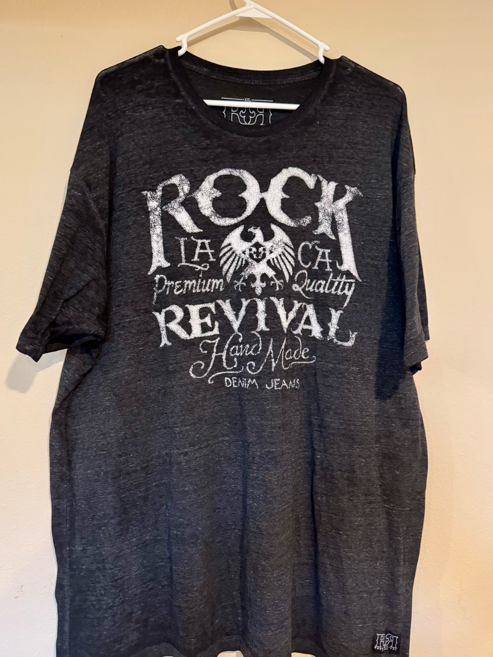 Rock Revival Charcoal Black Graphic Short Sleeve Tee